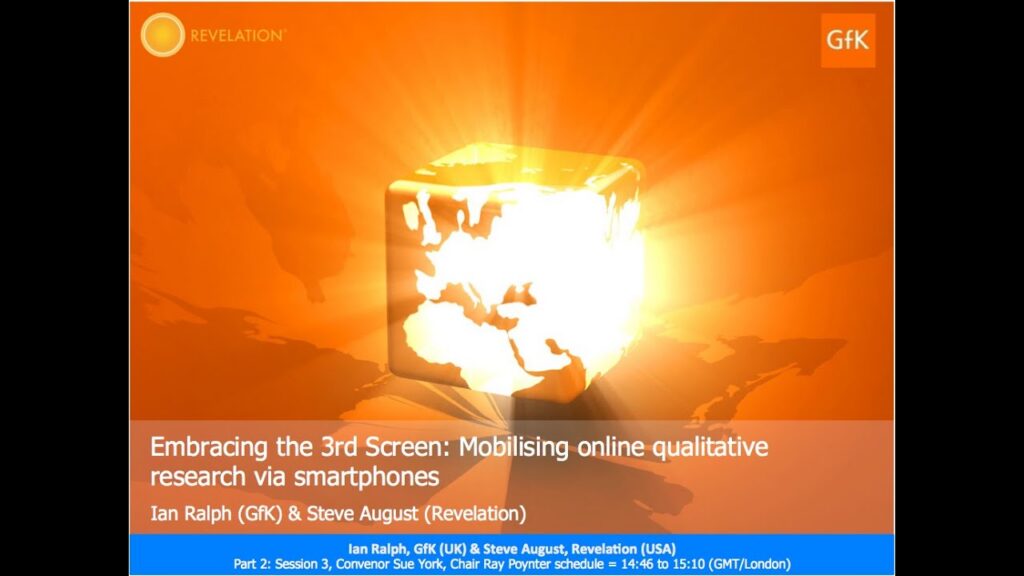 Embracing the 3rd Screen: Mobilising online qualitative research via smartphones