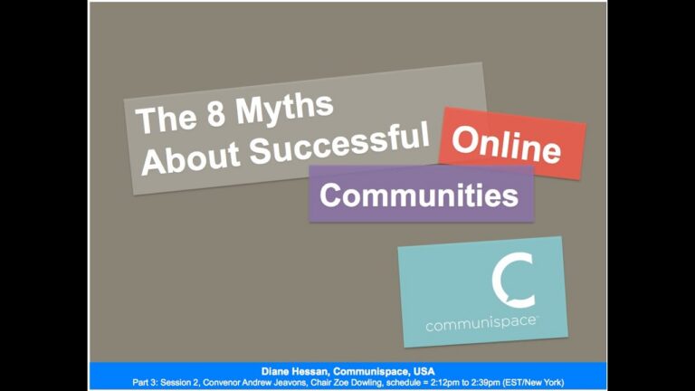 The 8 Myths about Successful Research Communities