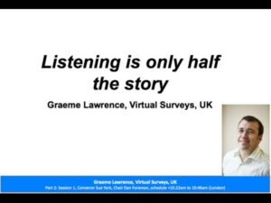 Listening is only half the story
