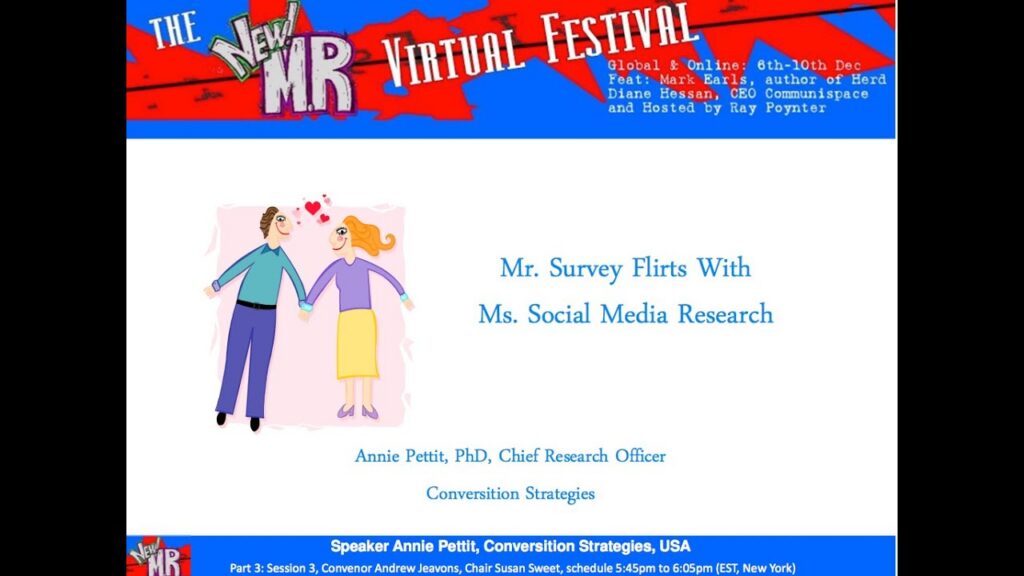 Mr Survey Flirts with Ms Social Media Research
