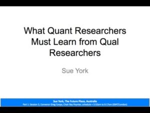 What Quant researchers must learn from Qual researchers