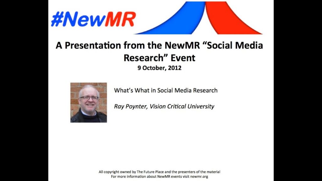What’s What in Social Media Research