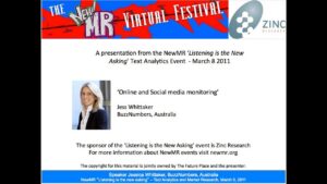 Online and Social Media Monitoring