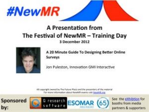 Questionnaire Design and Gamification