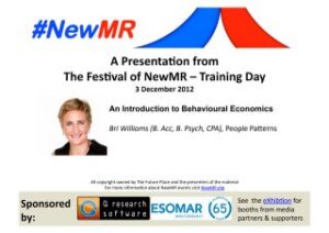 Introduction to Behavioural Economics
