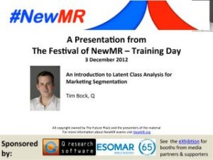 Introduction to Latent Class Analysis for Market Segmentation