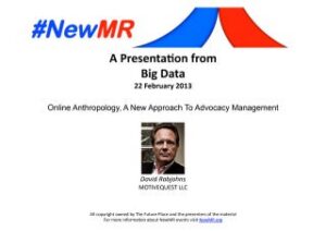 Online Anthropology, A New Approach To Advocacy Management