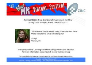 The Power Of Earned Media: Using Traditional And Social Media Research To Drive Advertising ROI