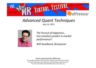 The pursuit of Happiness: can emotions predict in-market performance?
