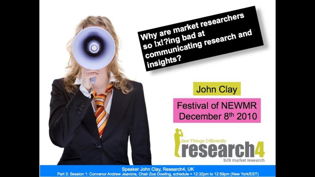 Why are market researchers so !x!?ing bad at communicating research and insights?