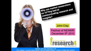 Why are market researchers so !x!?ing bad at communicating research and insights?