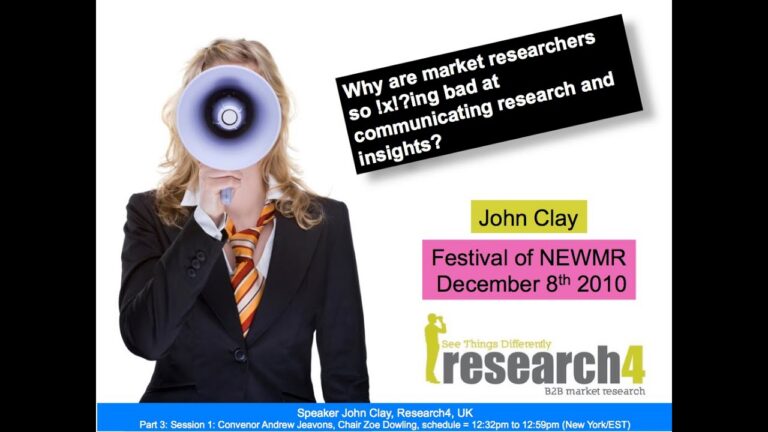 Why are market researchers so !x!?ing bad at communicating research and insights?