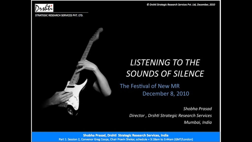 Listening to the Sounds of Silence