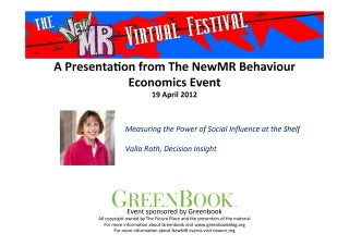 Measuring the Power of Social Influence at the Shelf