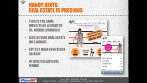 Mobile visualisation for those on the go – Enhancing the user experience