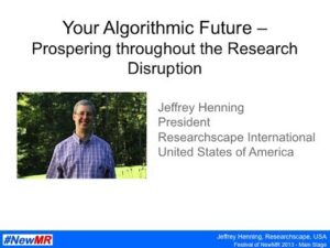 Your Algorithmic Future – Prospering throughout the Research Disruption