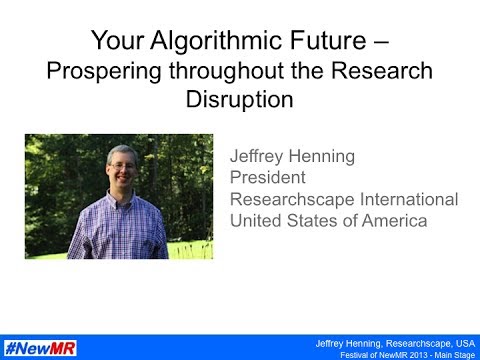 Your Algorithmic Future – Prospering throughout the Research Disruption