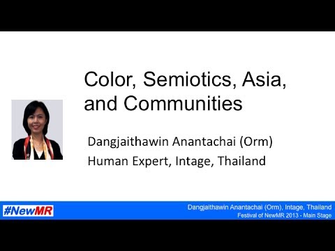Colour, semiotics, Asia, and communities