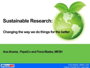 Sustainable Research: Changing the way we do things for the better