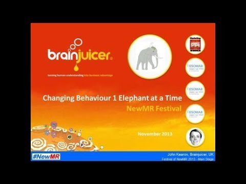 Changing Behaviour One Elephant At a Time – Applying Behavioural Science to Brand Building