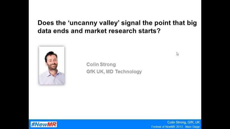 Does the uncanny valley, signal the point that big data ends and market research starts?