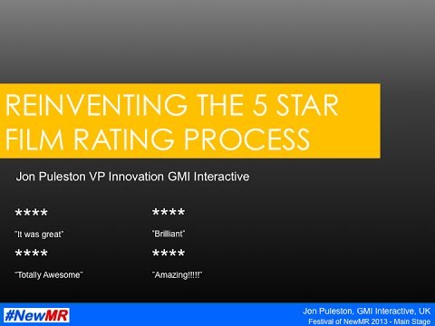 Five star rating for films