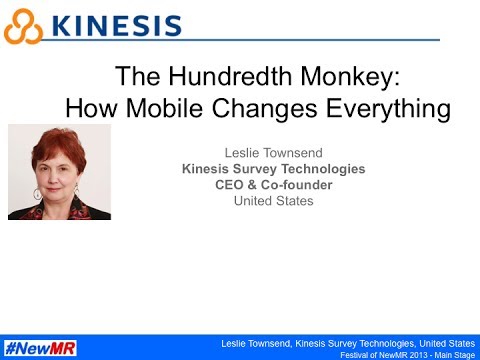 A Hundred Monkeys: How Mobile Changes Everything