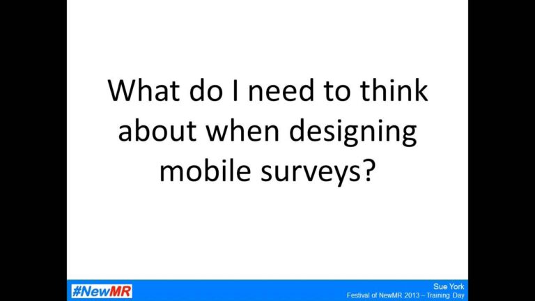 The Essentials of Mobile Market Research