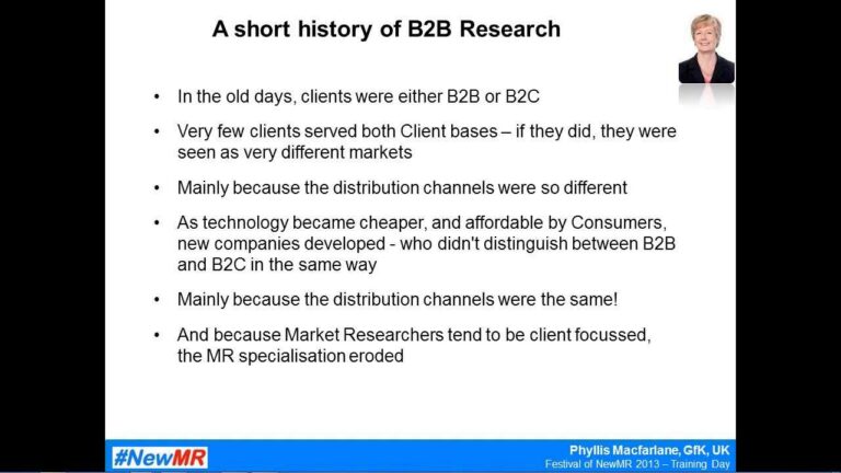 An introduction to B2B Research