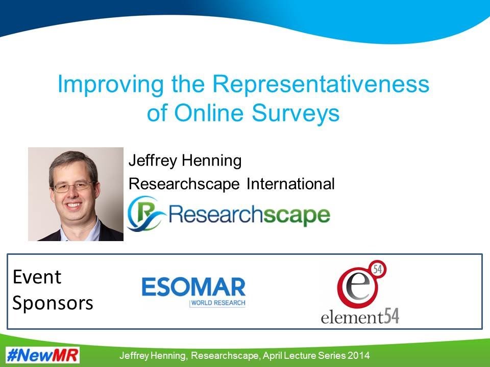 Improving the Representativeness of Online Surveys