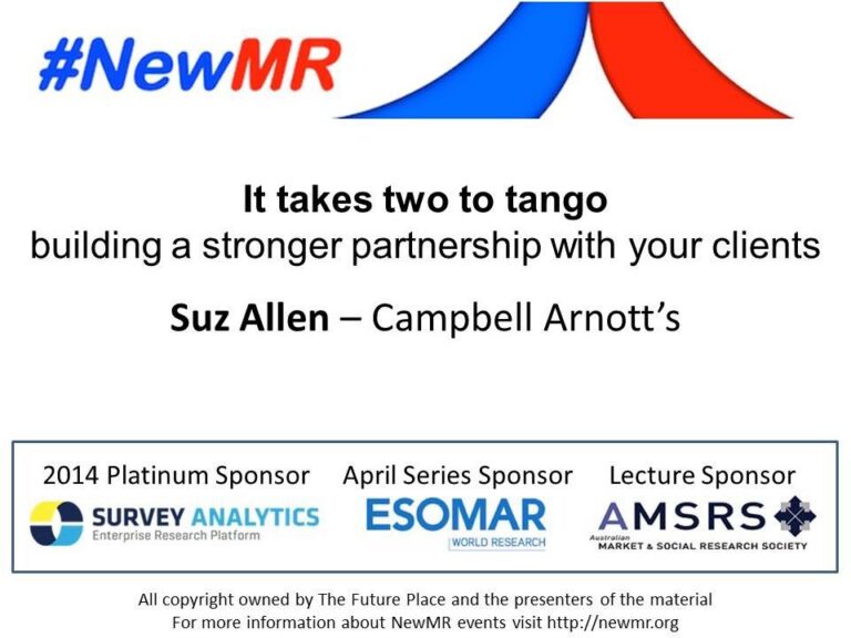 It takes two to tango: building a stronger partnership with your clients
