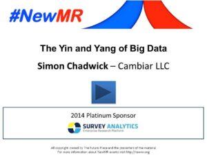 The Yin and Yang of Big Data