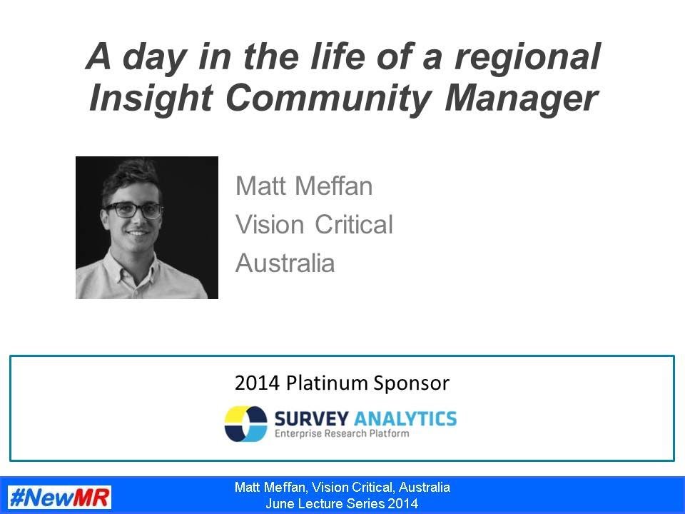 A day in the life of a regional Insight Community Manager
