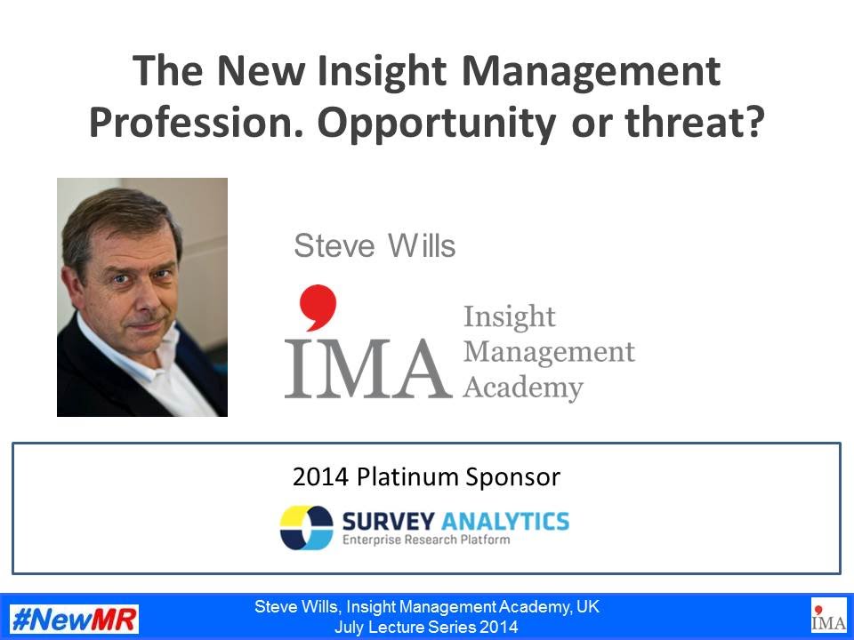The new Insight Management profession. Opportunity or threat?