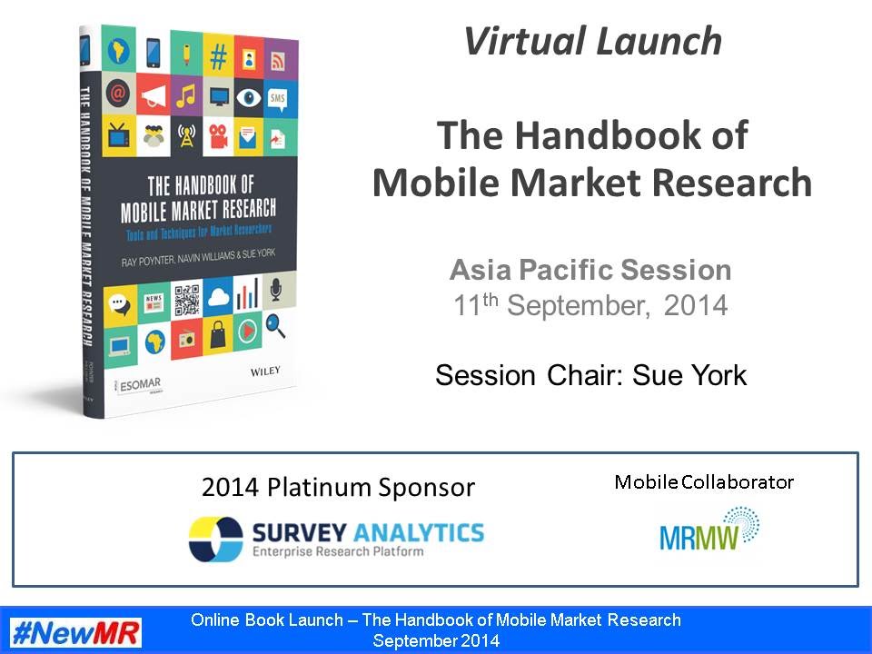 Handbook of Mobile Market Research – Session 1 – APAC