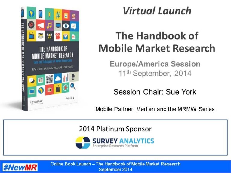 Handbook of Mobile Market Research – Session 2 – Americas & Europe