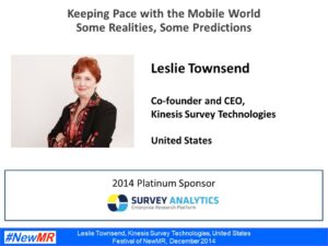 Keeping Pace with the Mobile World: Some Realities, Some Predictions