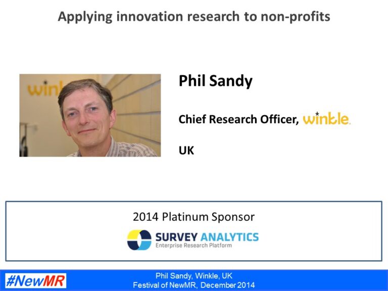 Applying innovation research to non-profits