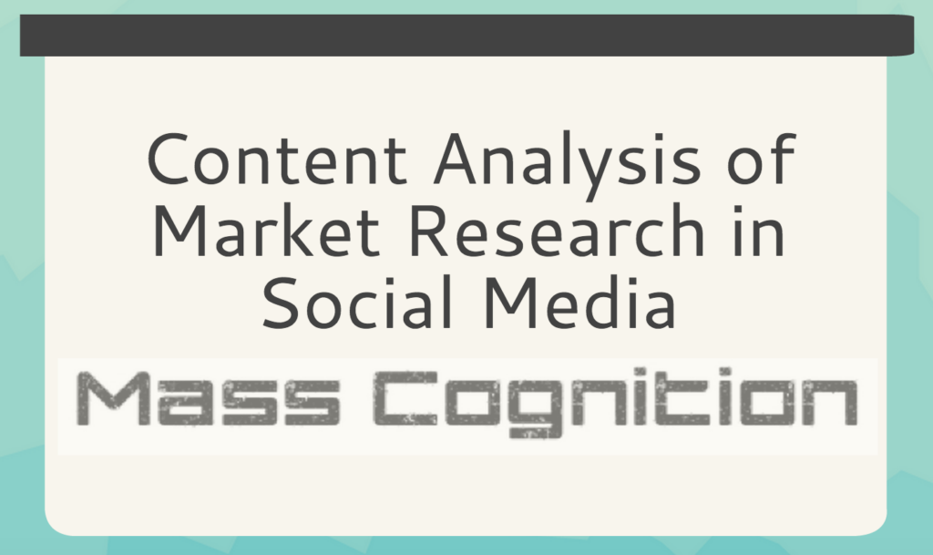 Market Research, not a hot topic in Social Media