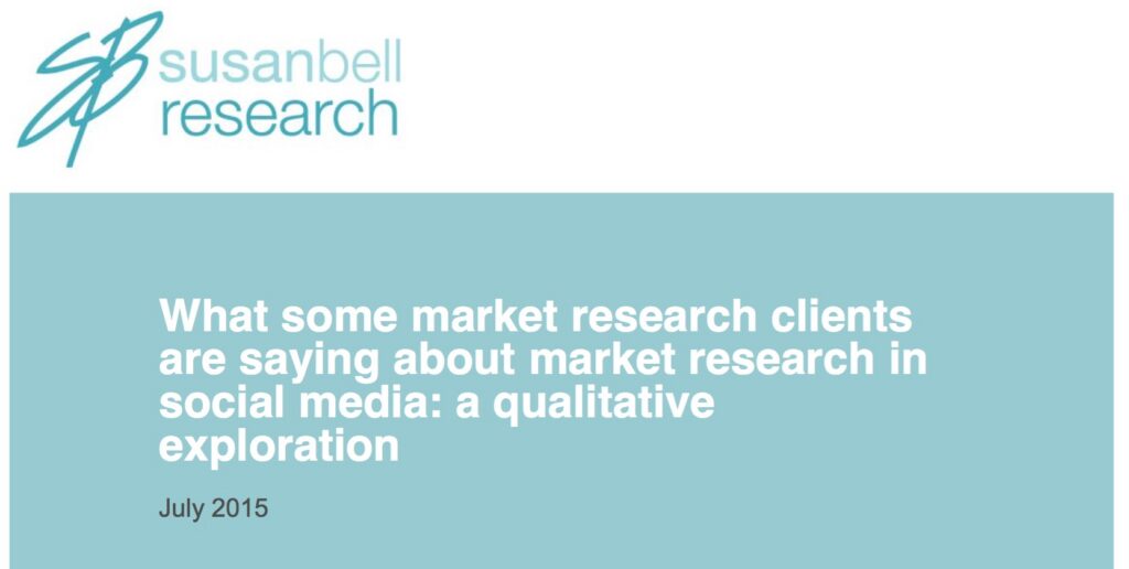 Social Media Research Reveals Market Research Concerns