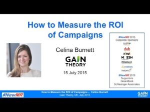 Celina Burnett – How to measure the ROI of campaigns