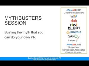 Mythbusters: Busting the myth that you can do your own PR