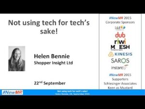 Not using tech for tech’s sake!