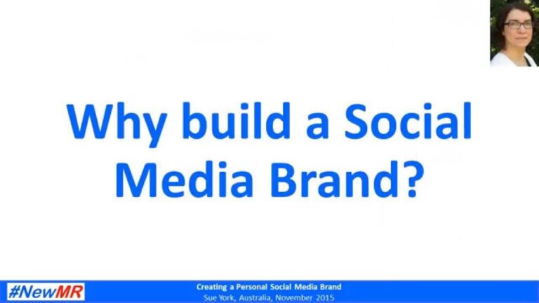 Creating a Personal Social Media Brand