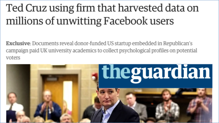 UK researchers help Ted Cruz harvest data from unaware Facebook users