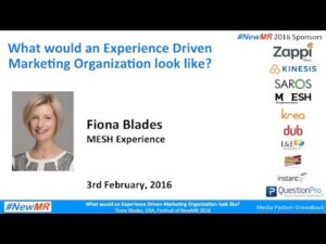 What would an Experience Driven Marketing Organization look like?