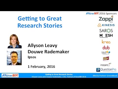 Getting to Great Research Stories