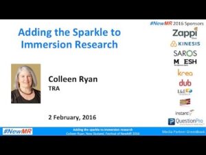 Adding the Sparkle to Immersion Research