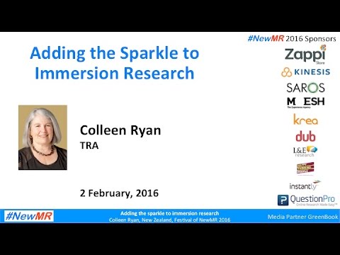 Adding the Sparkle to Immersion Research