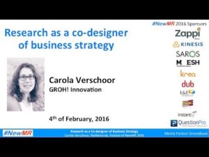 Research as a co-designer of business strategy